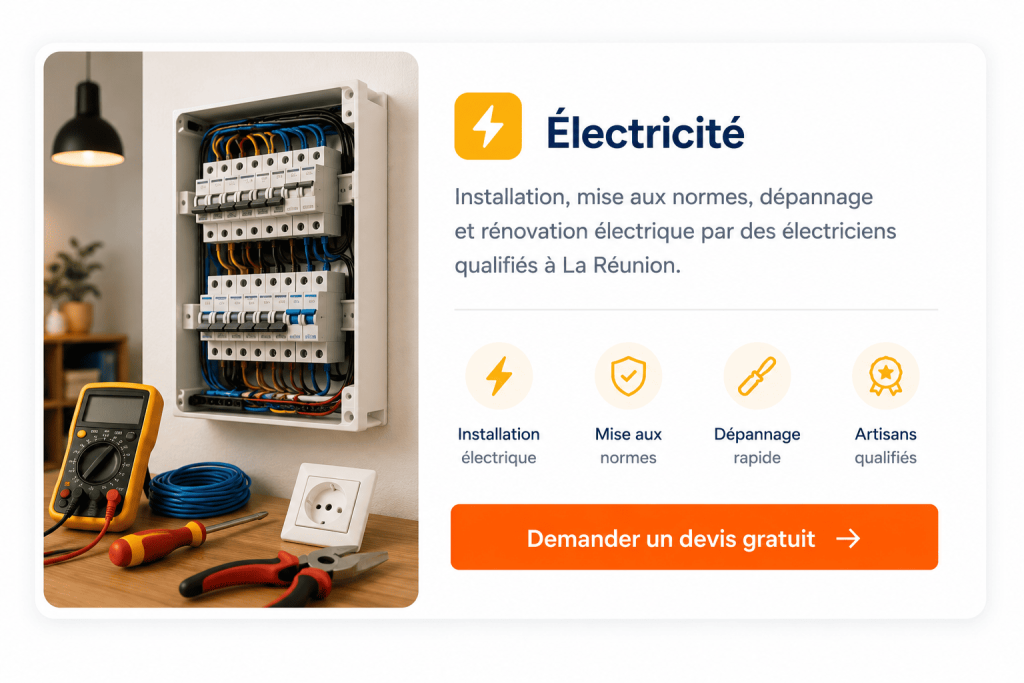 Devis Électricien à La Réunion